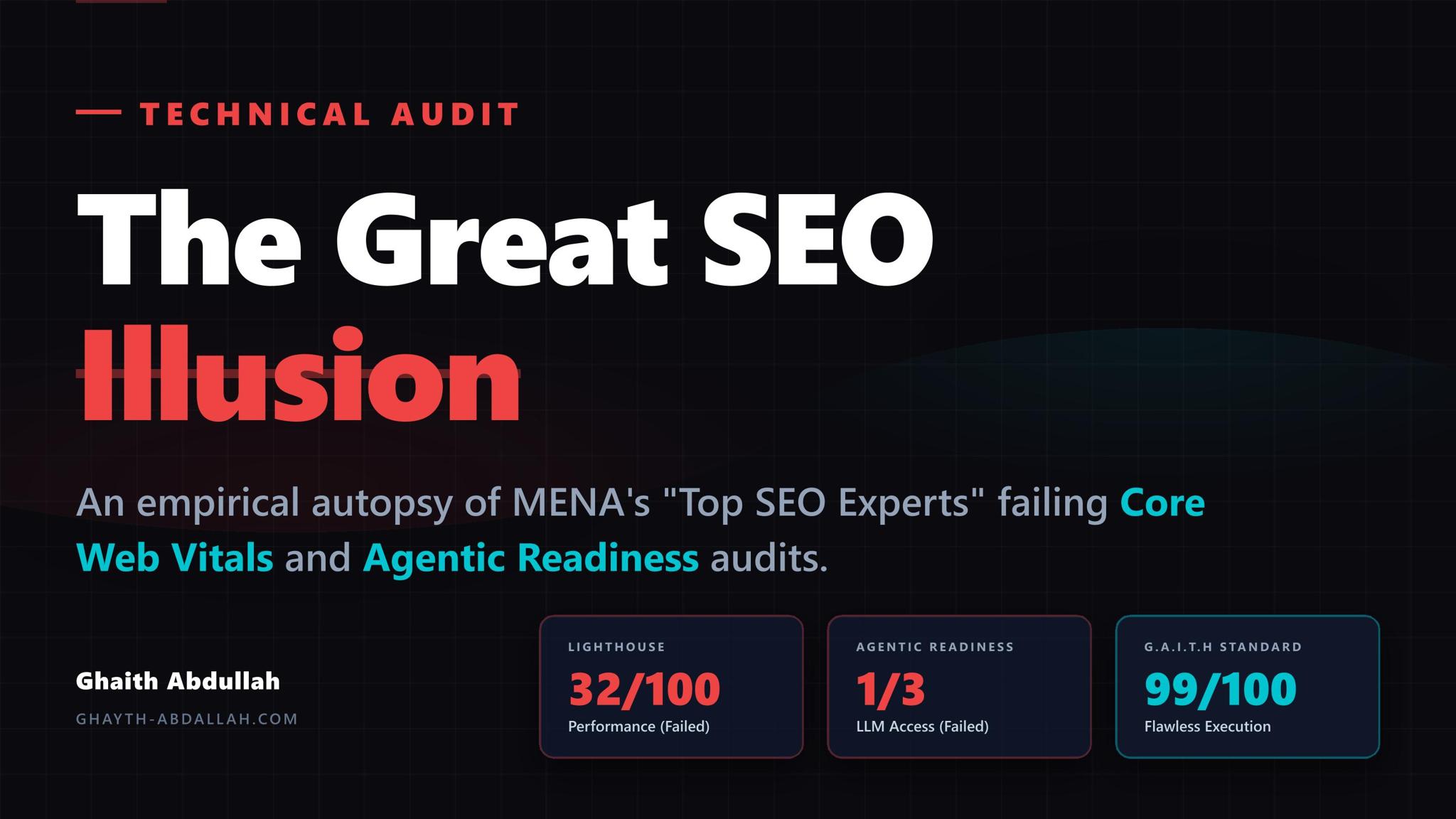 The Great SEO Illusion: Autopsy of MENA's Top SEO Agencies