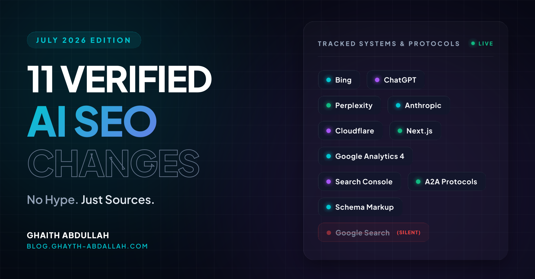 July 2026 AI SEO Update: Verified Changes